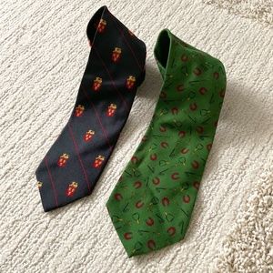 Polo by Ralph Lauren Assorted Print Ties - lot of 2